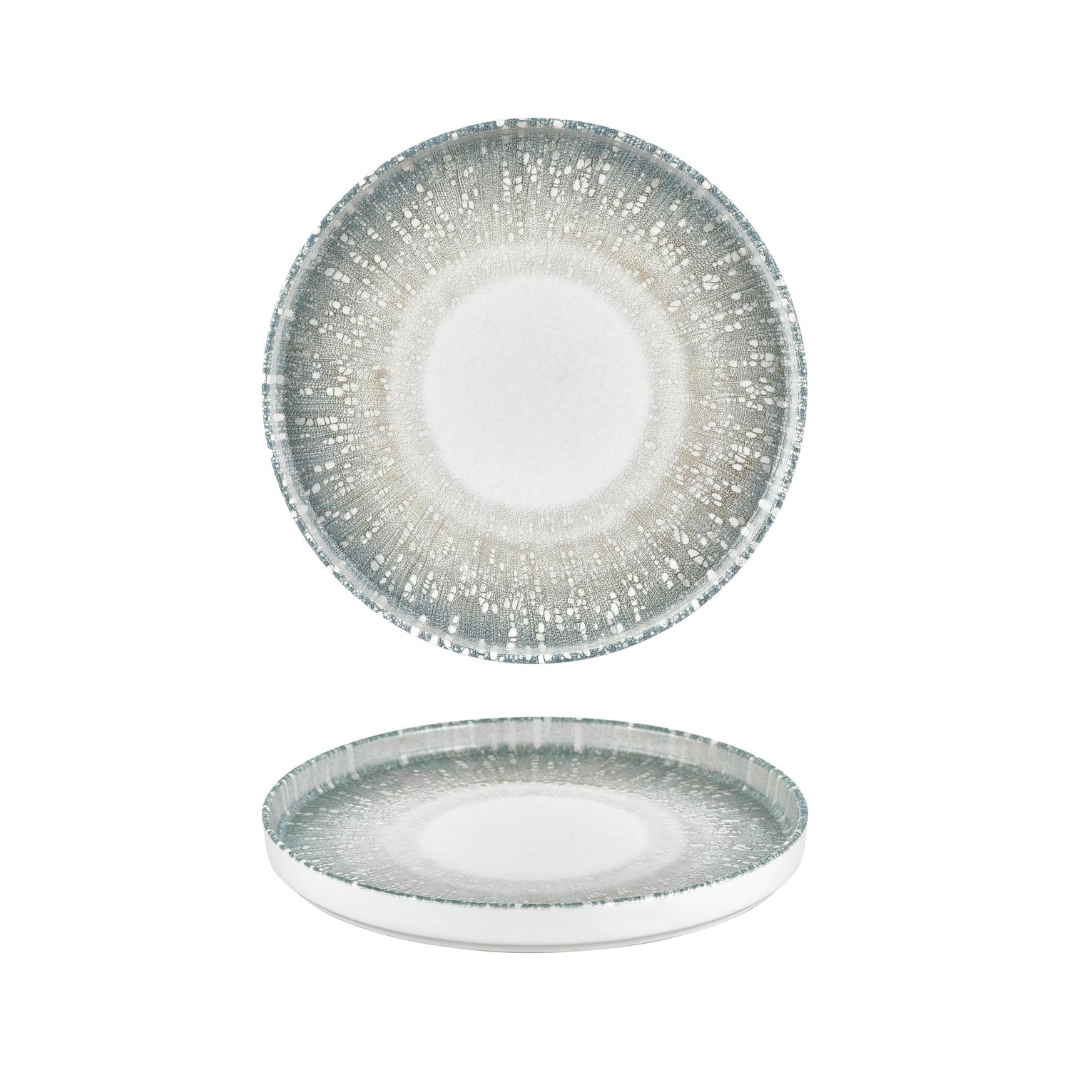 Vista dia.10.75" Round Green Vitrified Plate (Set of 4)