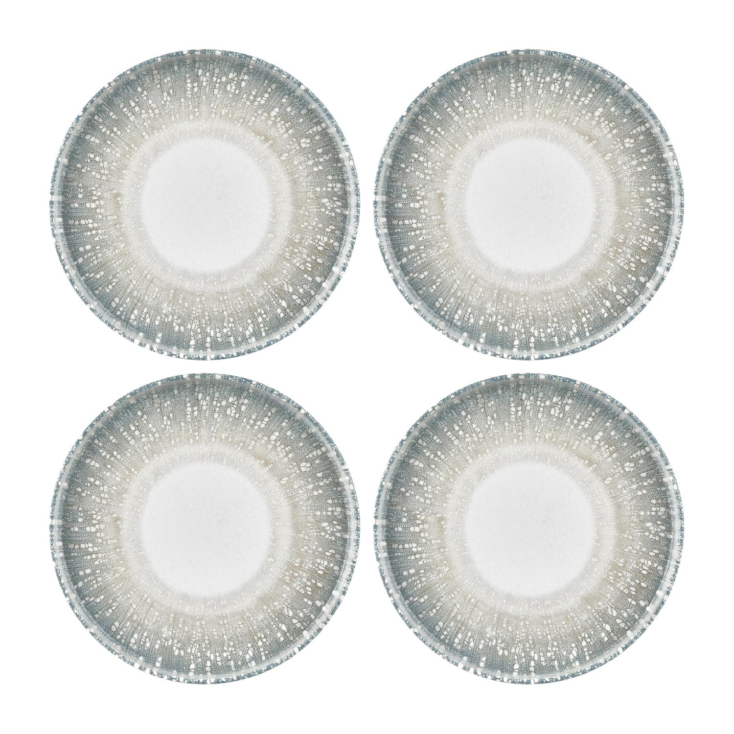 Vista dia.10.75" Round Green Vitrified Plate (Set of 4)
