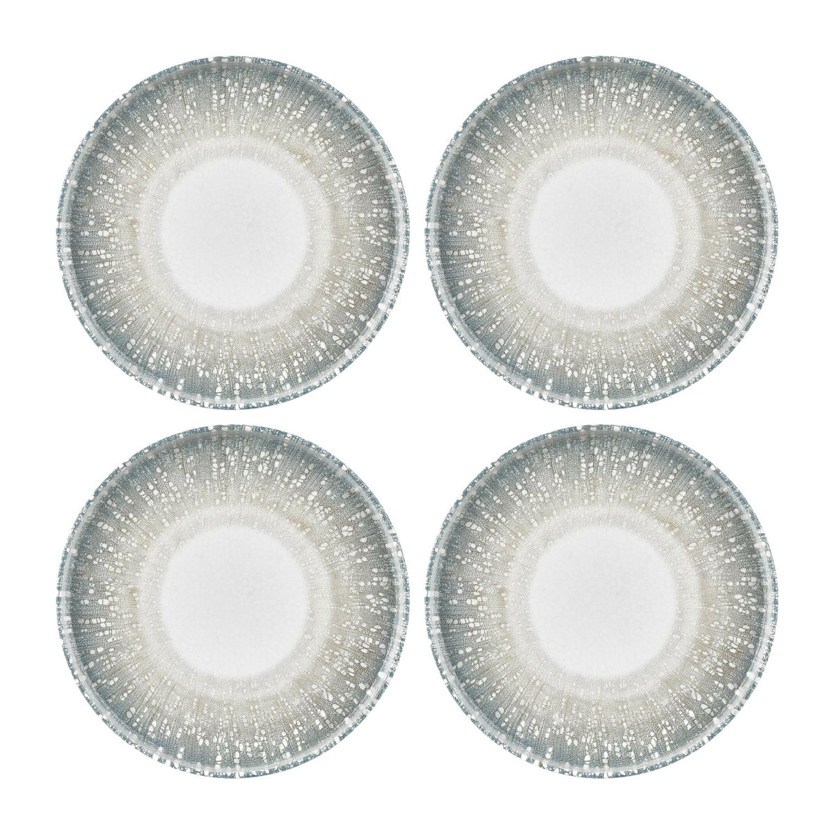 Vista dia.10.75" Round Green Vitrified Plate (Set of 4)