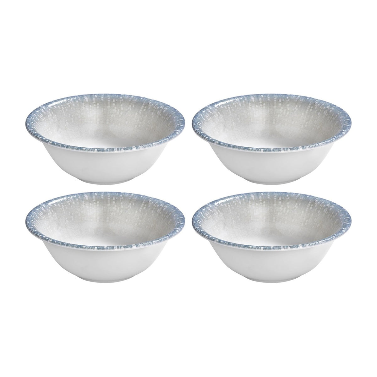 Vista dia.6.25" h:2.25" 17 oz. Round Blue Vitrified Bowl (Set of 4)