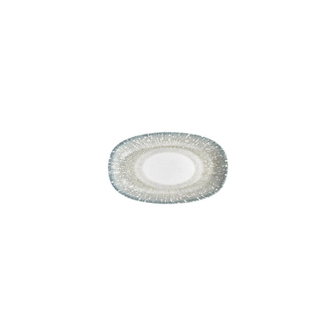 Vista 7.5" x 4.25" x h:1" Oval Green Vitrified Platter (1 each)