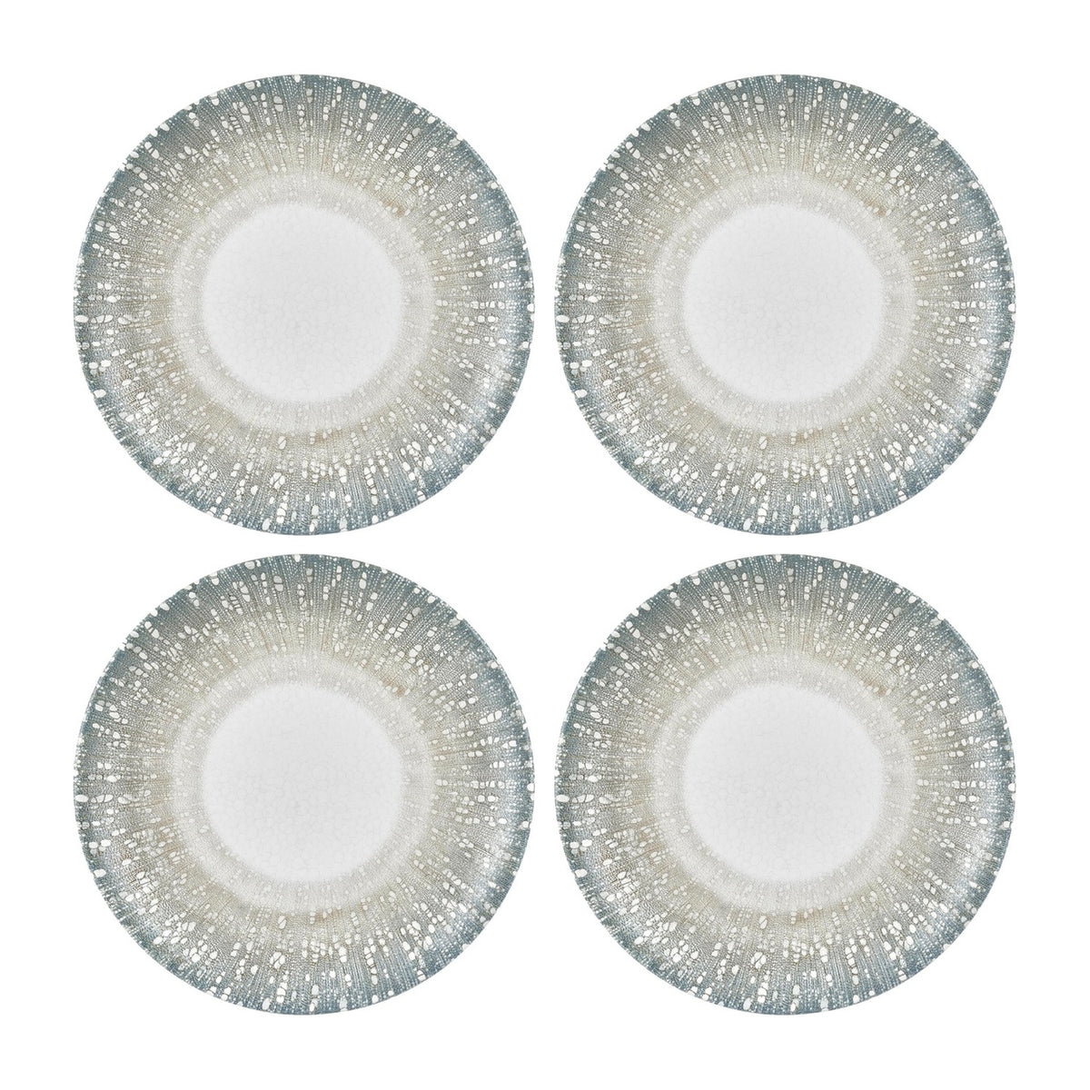 Vista dia.8.25" Round Green Vitrified Plate (Set of 4)