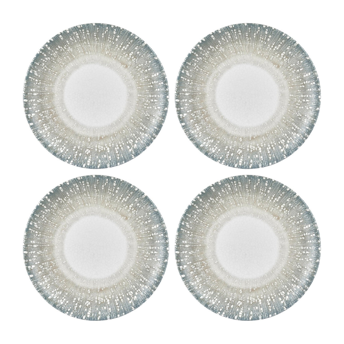 Vista dia.10.75" Round Green Vitrified Plate (Set of 4)