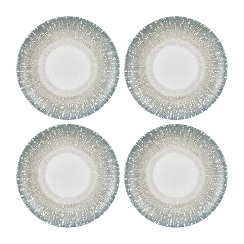 Vista dia.10.75" Round Green Vitrified Plate (Set of 4)
