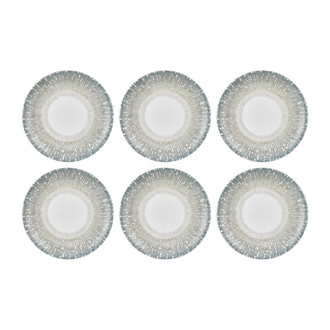 Vista dia.11.75" Round Green Vitrified Plate (Set of 6)
