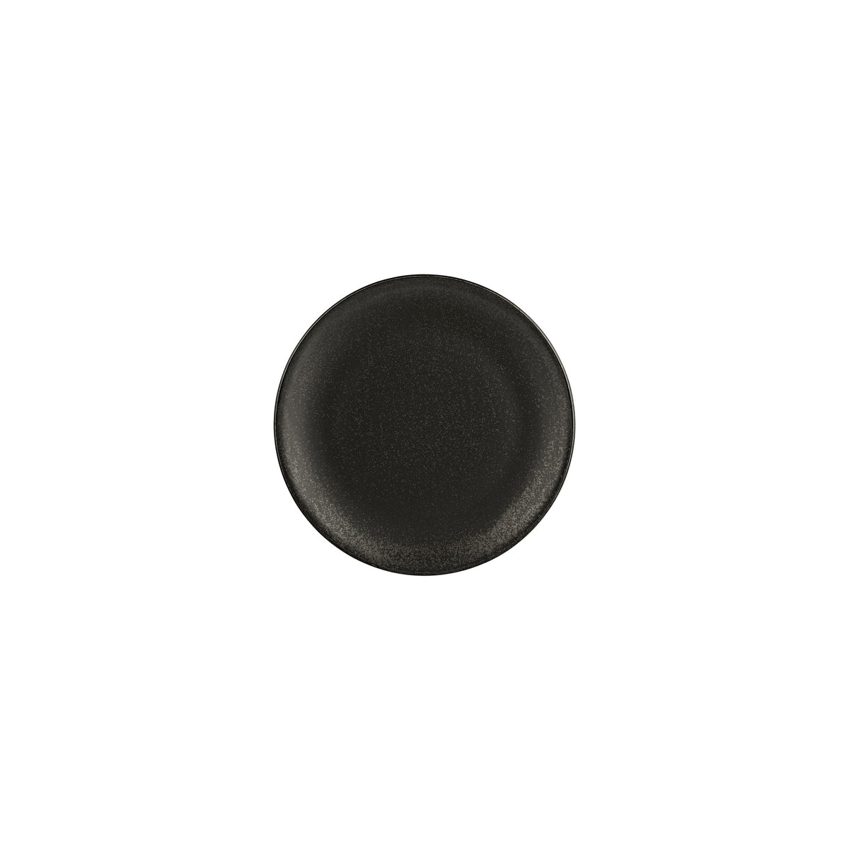 VIsion dia.7.5" Round Black Vitrified Plate (Set of 4)