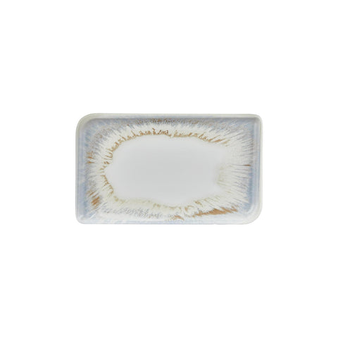 Wave 11.75" x 7" x h:0" Rectangular Blue Vitrified Platter (1 each)