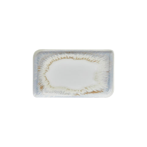 Wave 11.75" x 7" x h:0" Rectangular Blue Vitrified Platter (1 each)