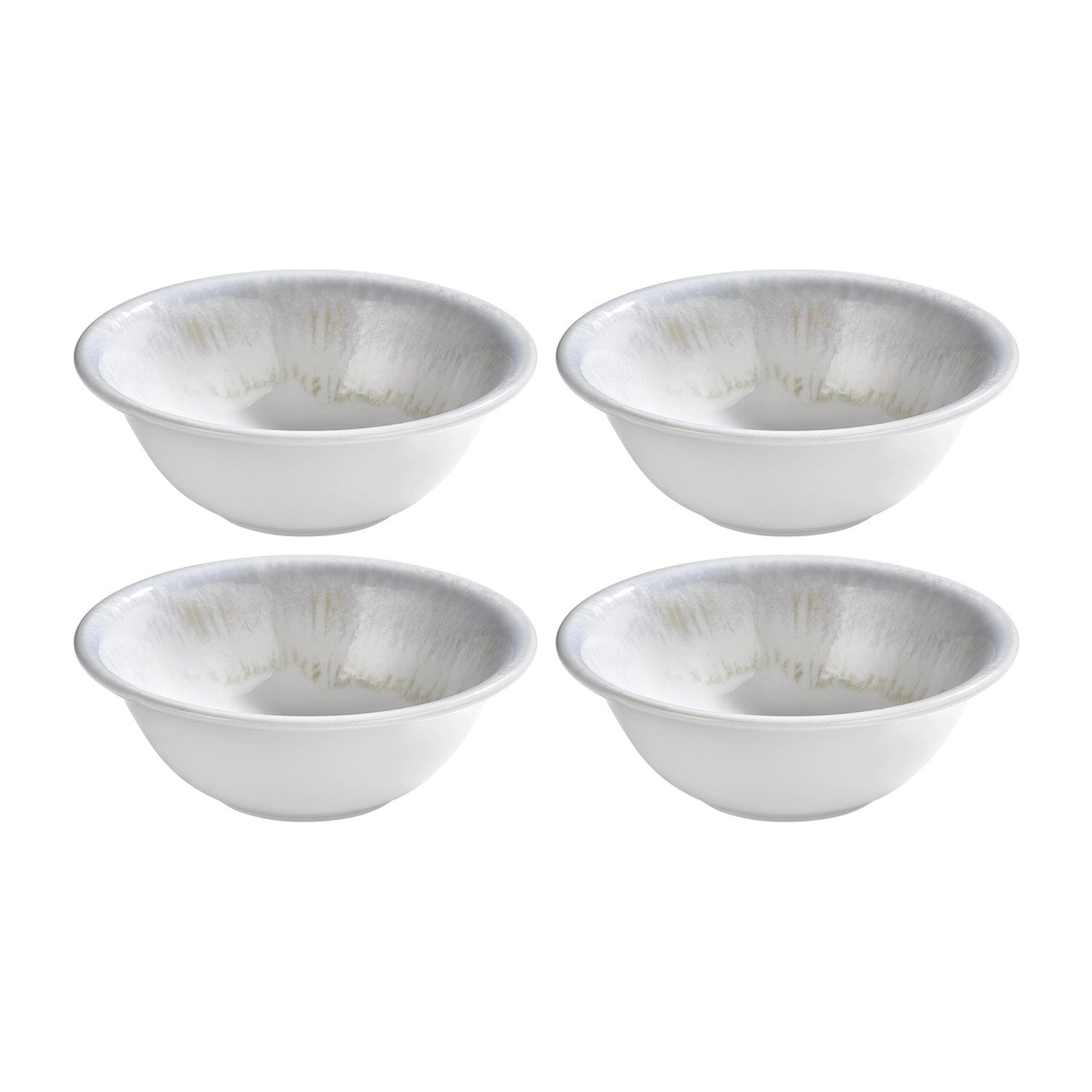 Wave dia.6.25" h:2.25" 17 oz. Round Blue Vitrified Bowl (Set of 4)