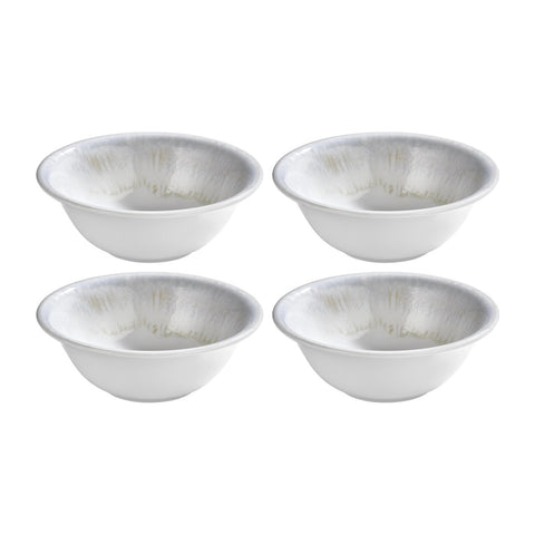 Wave dia.6.25" h:2.25" 17 oz. Round Blue Vitrified Bowl (Set of 4)