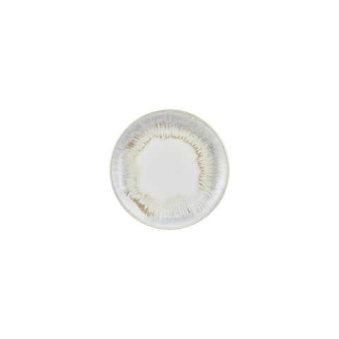 Wave dia.7.5" Round Blue Vitrified Plate (Set of 4)