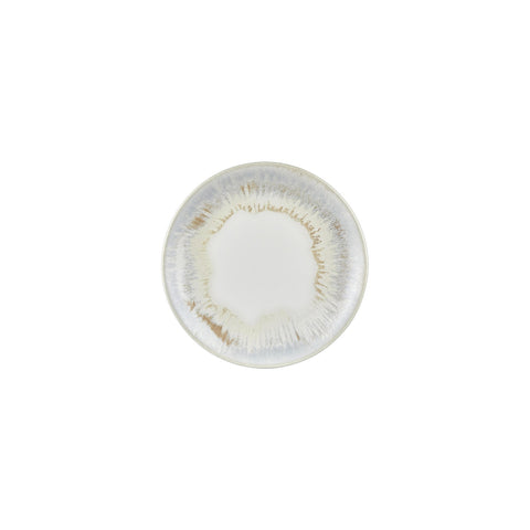 Wave dia.8.25" Round Blue Vitrified Plate (Set of 4)