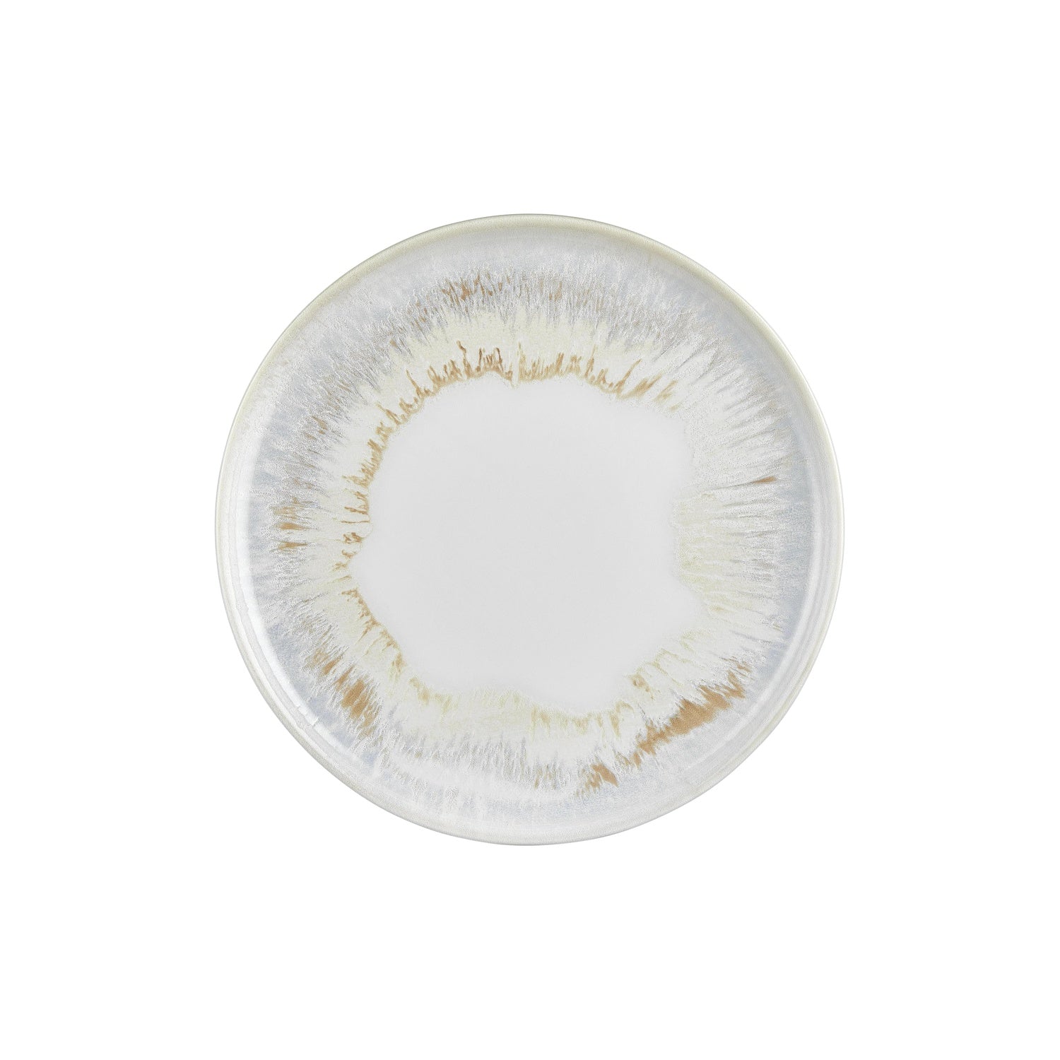 Wave dia.12.5" x 12.5" Round Blue Vitrified Pizza Plate (Set of 6)