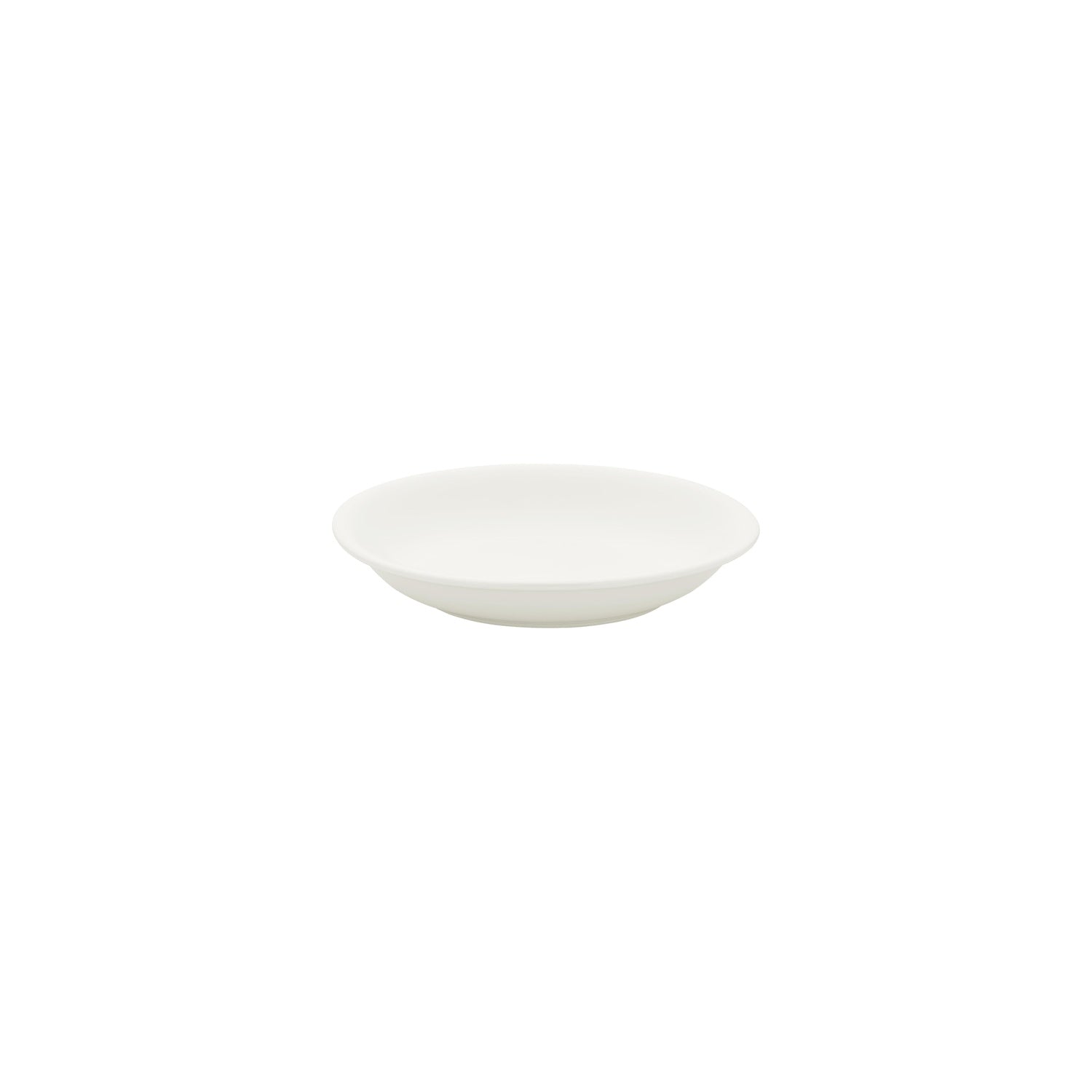 Gourmet dia.8.25" h:0" 17 oz. Round Warm White Vitrified Deep Plate (Set of 4)