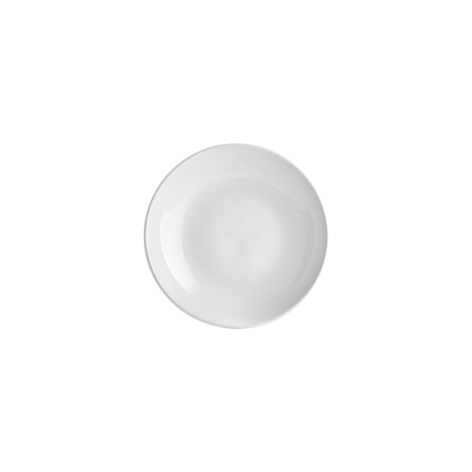 Gourmet dia.8.25" h:0" 17 oz. Round Warm White Vitrified Deep Plate (Set of 4)