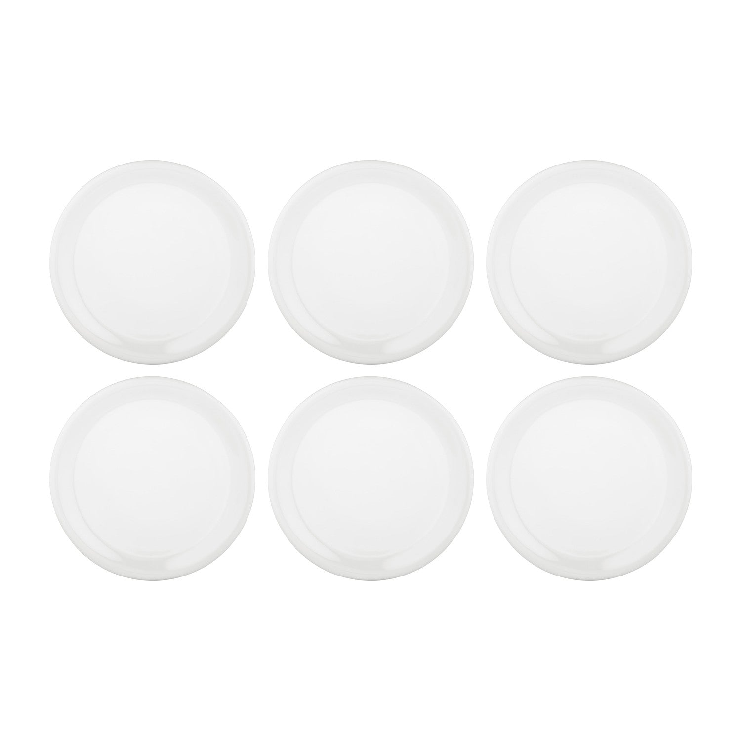 Gourmet dia.10.75" Round Warm White Vitrified Plate (Set of 6)