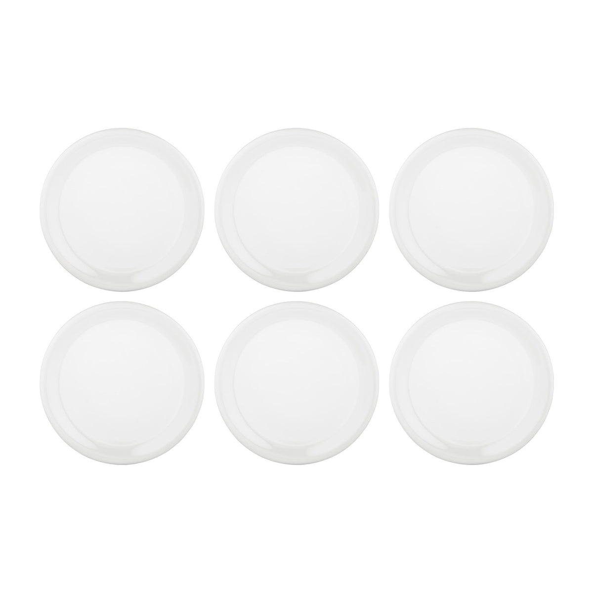 Gourmet dia.10.75" Round Warm White Vitrified Plate (Set of 6)