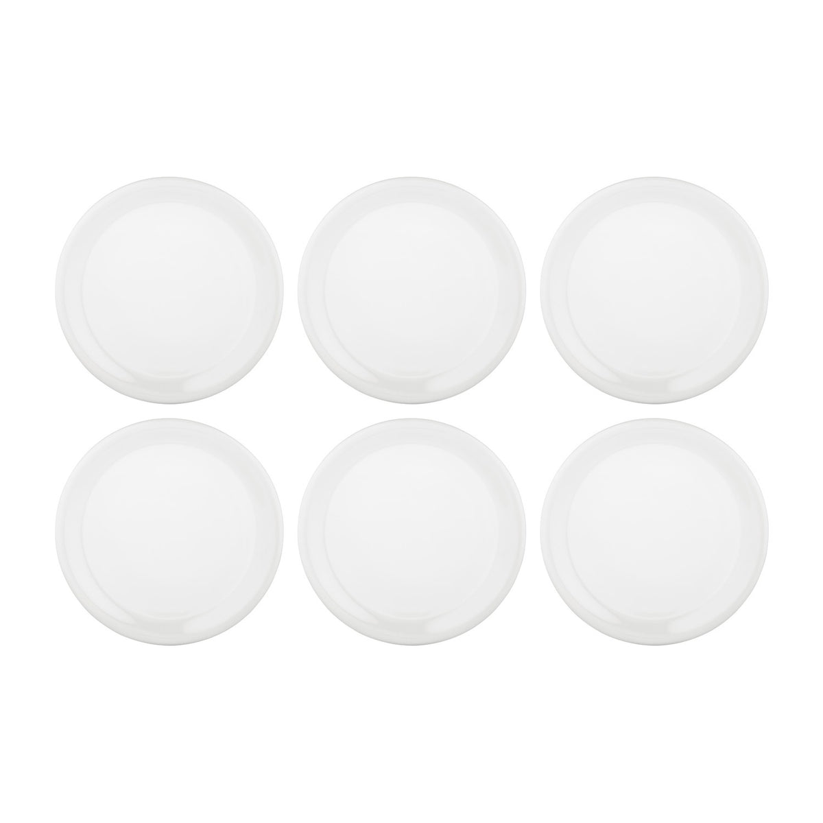 Gourmet dia.11.75" Round Warm White Vitrified Plate (Set of 6)