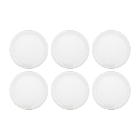 Gourmet dia.11.75" Round Warm White Vitrified Plate (Set of 6)