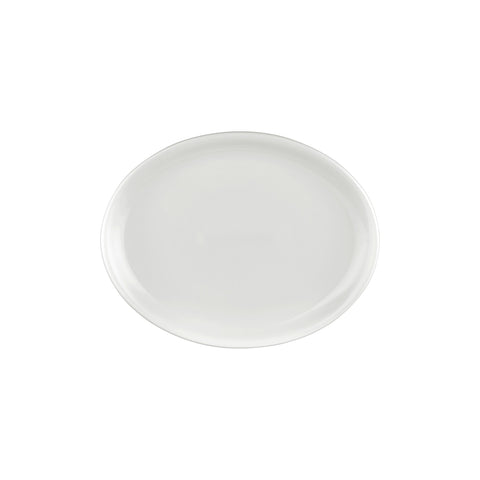 Gourmet 12.25" x 9.5" x h:1" Oval Warm White Vitrified Platter (1 each)