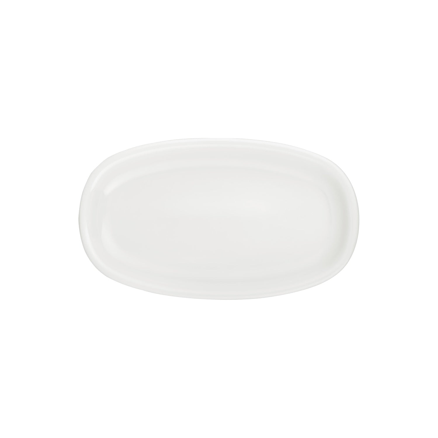 Gourmet 13.5" x 8" x h:1.5" Oval Warm White Vitrified Platter (1 each)