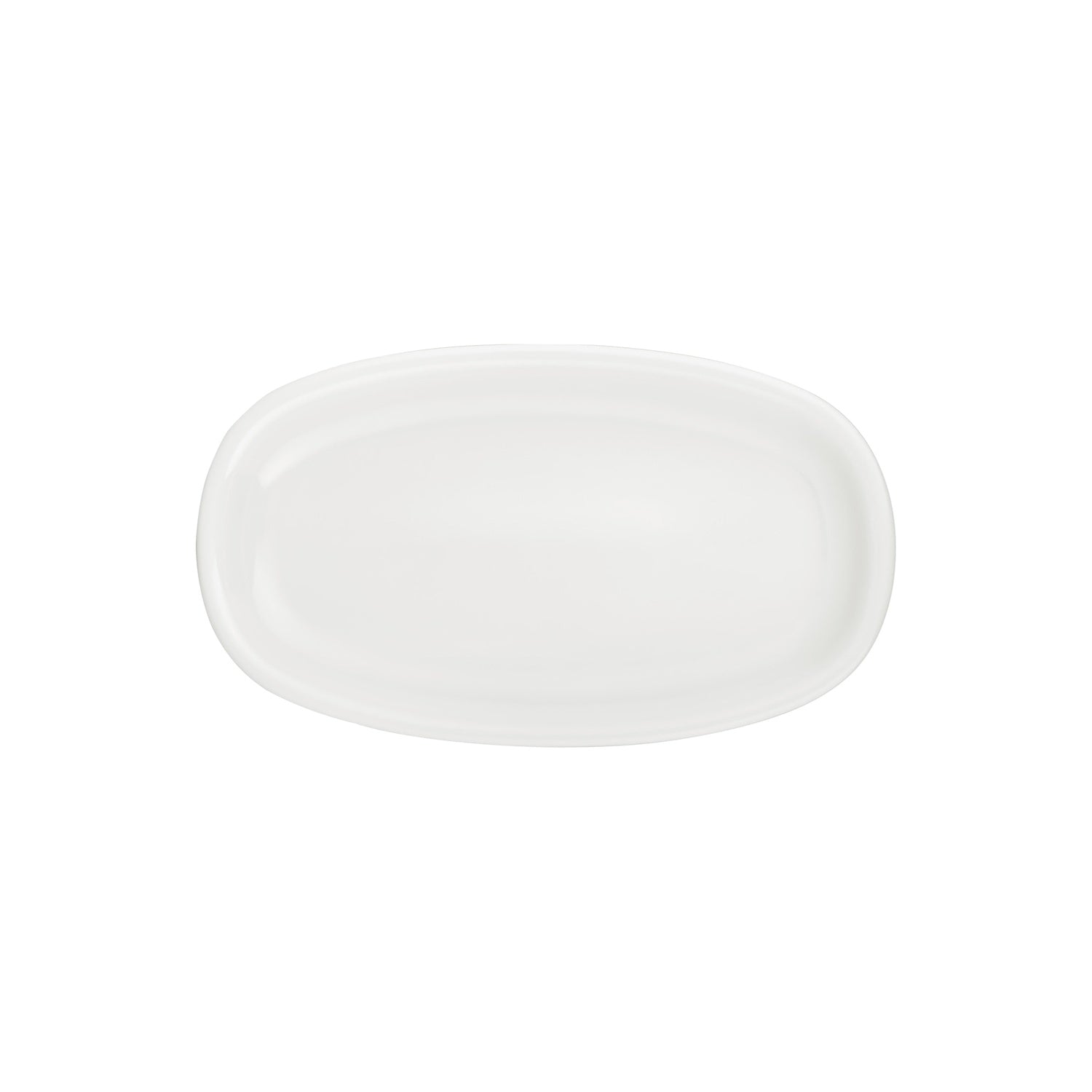 Gourmet 13.5" x 8" x h:1.5" Oval Warm White Vitrified Platter (1 each)