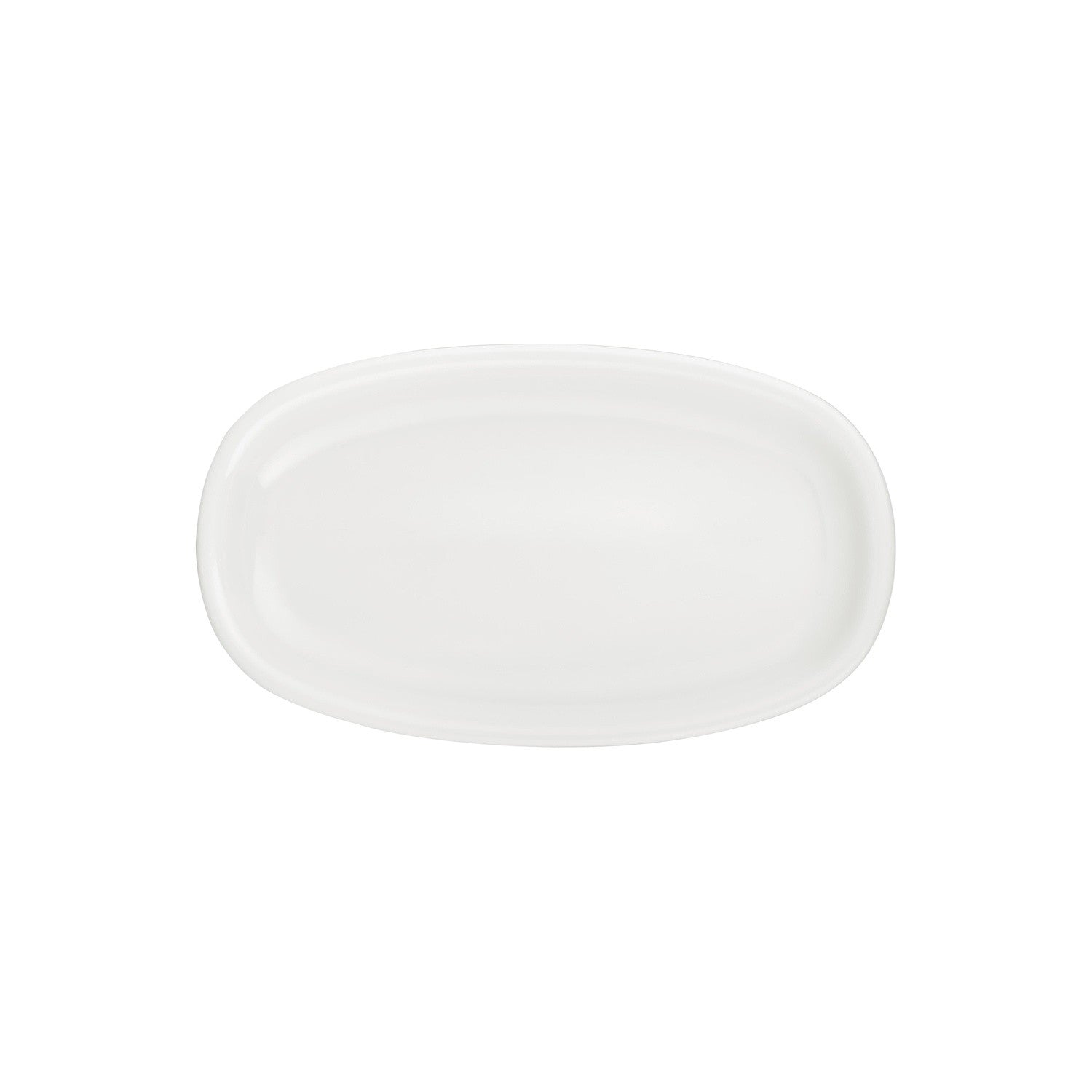 Gourmet 13.5" x 8" x h:1.5" Oval Warm White Vitrified Platter (1 each)