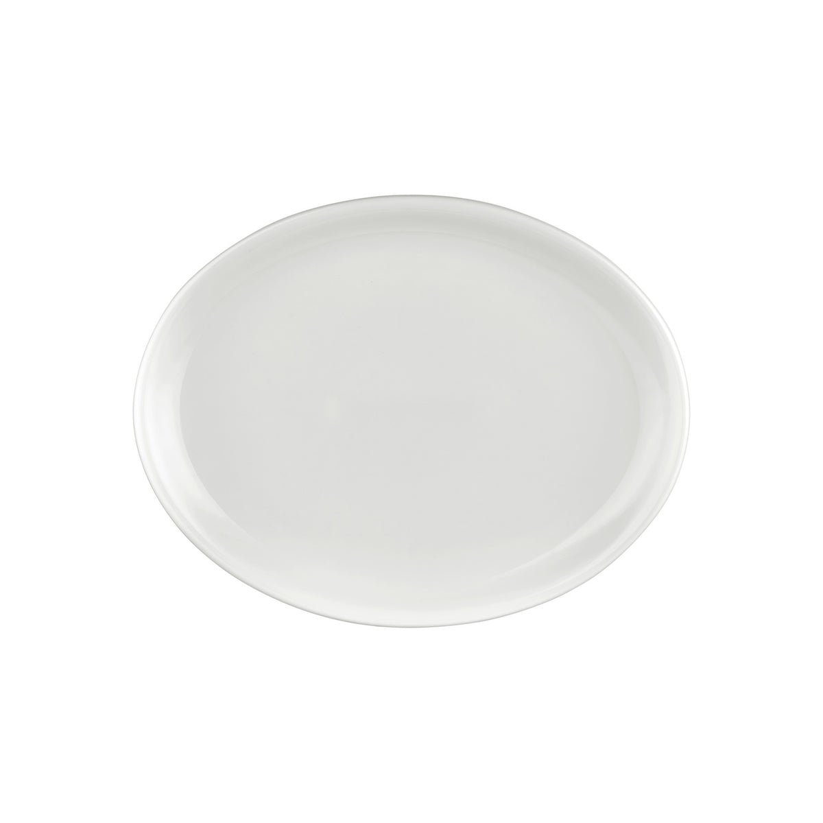 Gourmet 14.25" x 11" x h:1.25" Oval Warm White Vitrified Platter (1 each)