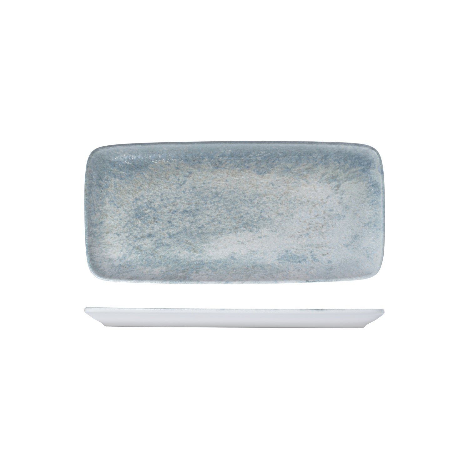 Artemis 13.25" x 6.25" x h:0.75" Rectangular Decorated Vitrified Platter (1 each)