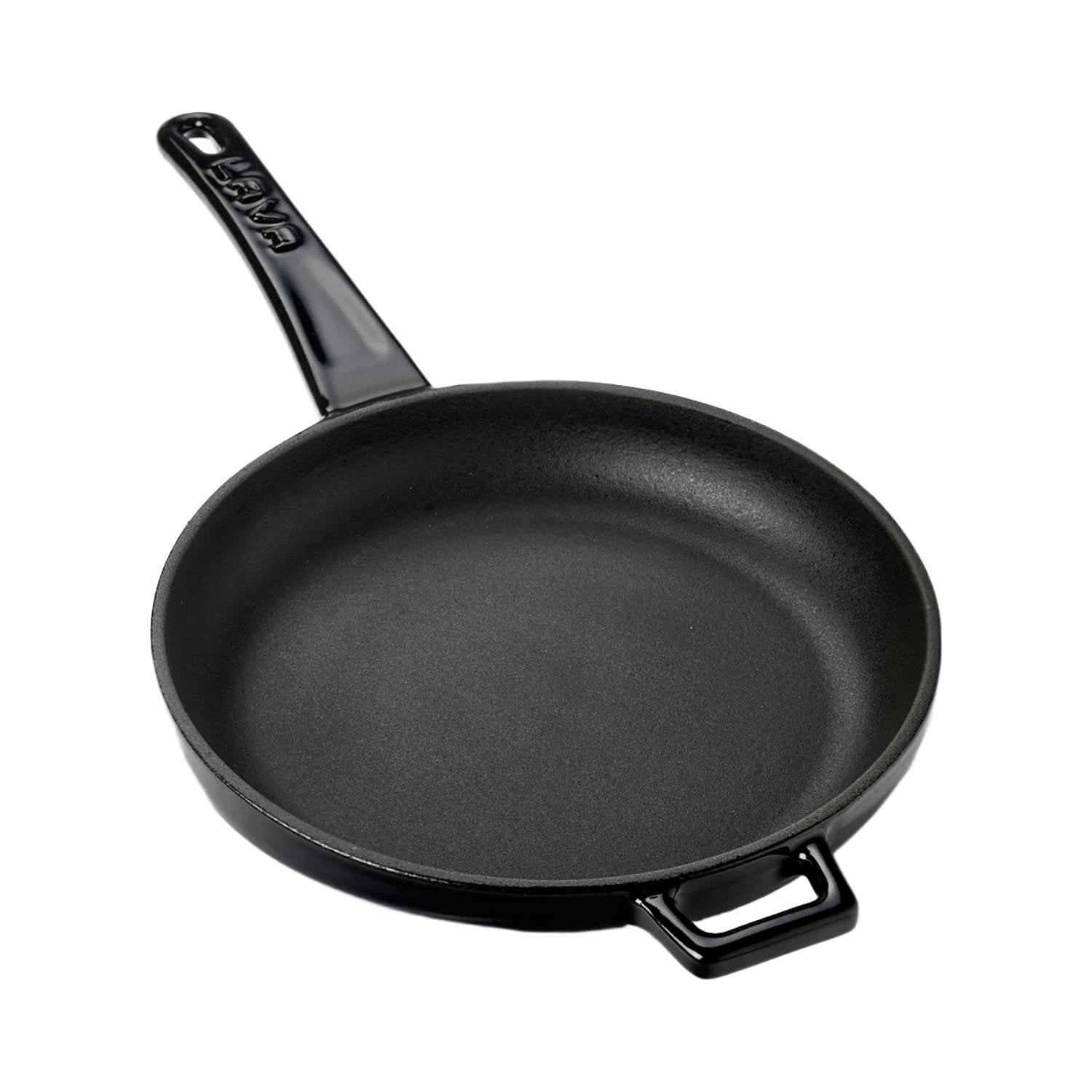 Turgla Cast Iron dia.7.75" h:1" Round Black Cast Iron Pan