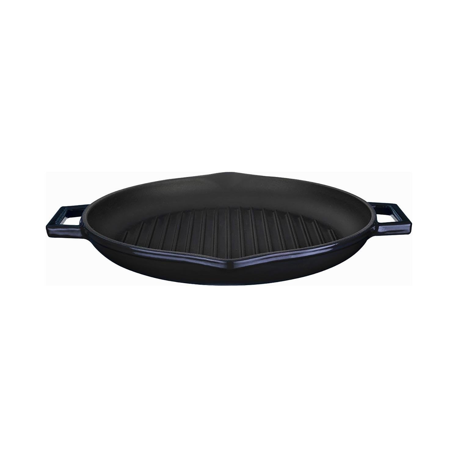 Turgla Cast Iron dia.11.75" h:2" 3 qt. Round Black Cast Iron Pan (1 each)