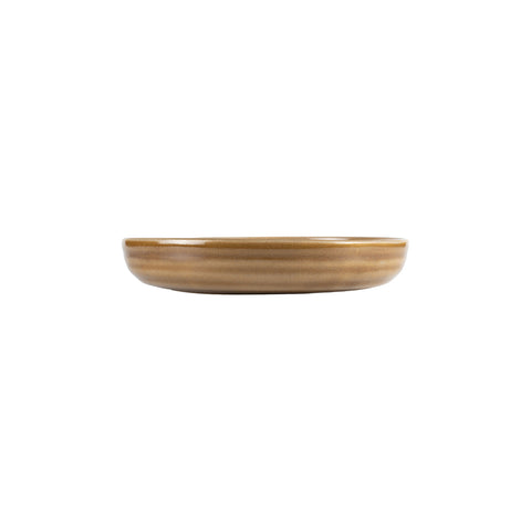 Bonna China Terra Pott Bowl dia.10" h:1.75" 50 oz. Round Brown Porcelain Bowl