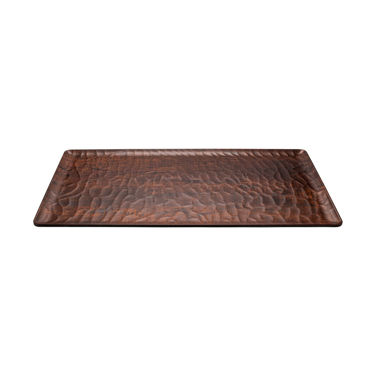 Turgla EcoGrain 20.75" x 12.75" x h:0.5" Rectangular Brown Composite Platter (1 each)