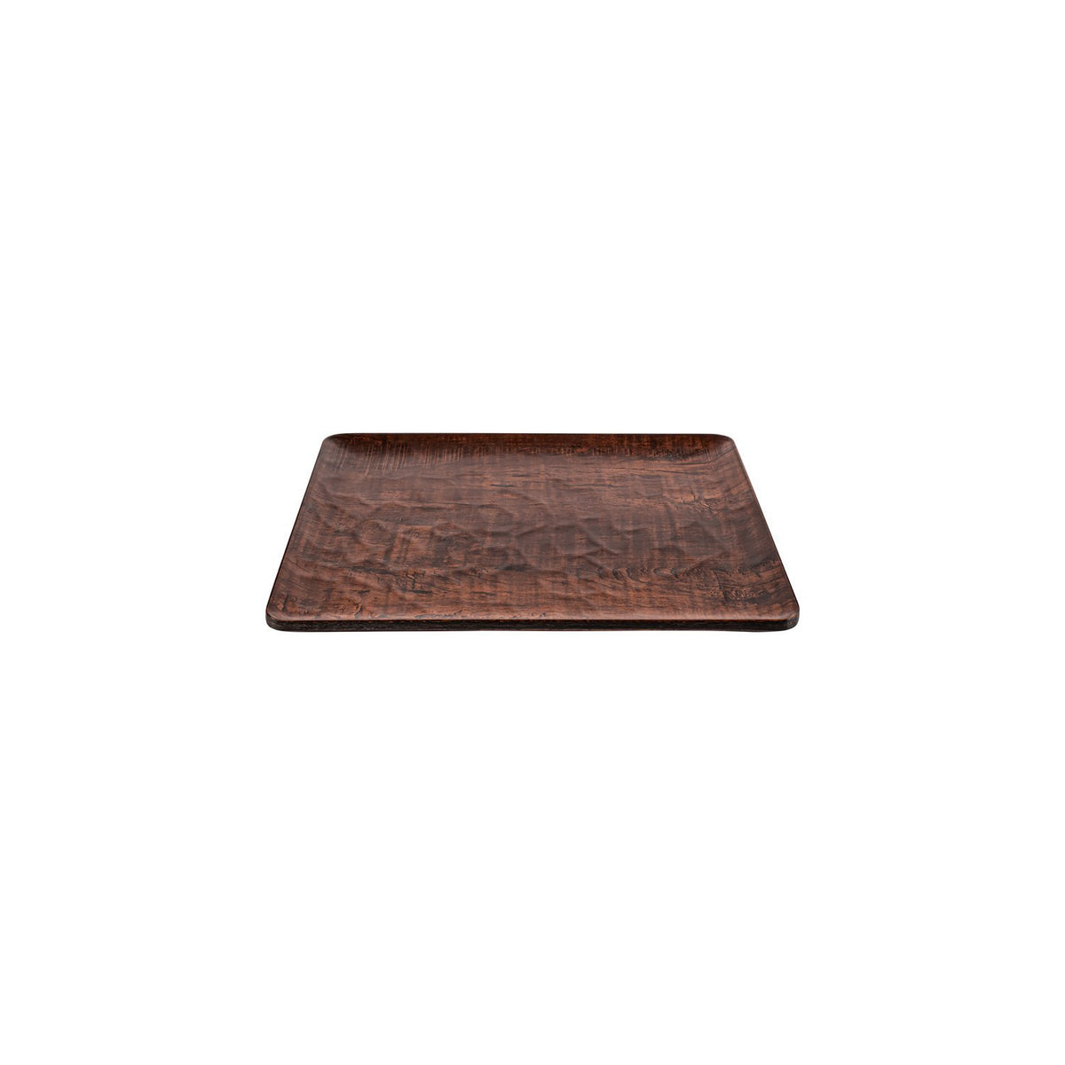 Turgla EcoGrain 12.75" x 10.5" x h:0.5" Rectangular Brown Composite Platter (1 each)