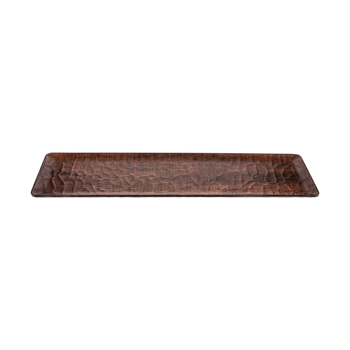 Turgla EcoGrain 20.75" x 6.25" x h:0.5" Rectangular Brown Composite Platter (1 each)
