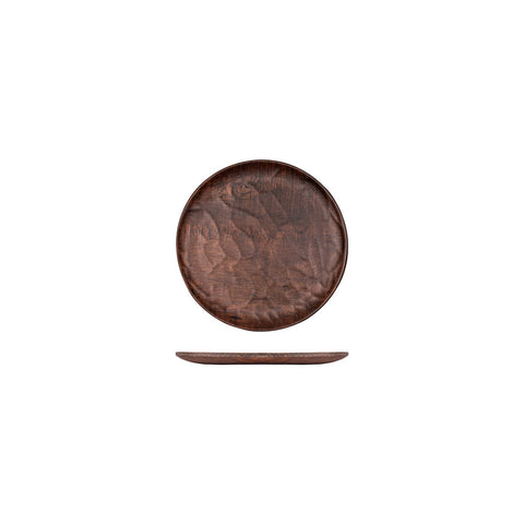 Turgla EcoGrain dia.8.25" Round Brown Composite Plate (Set of 4)
