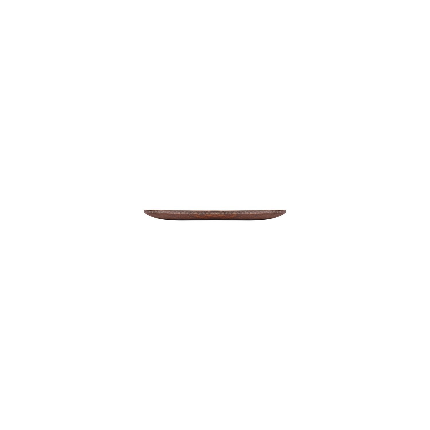 Turgla EcoGrain dia.8.25" Round Brown Composite Plate (Set of 4)