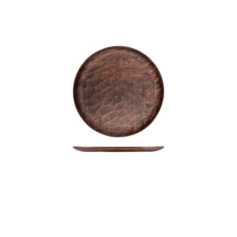 Round Brown Composite Platedia.9.75" (Set of 2)