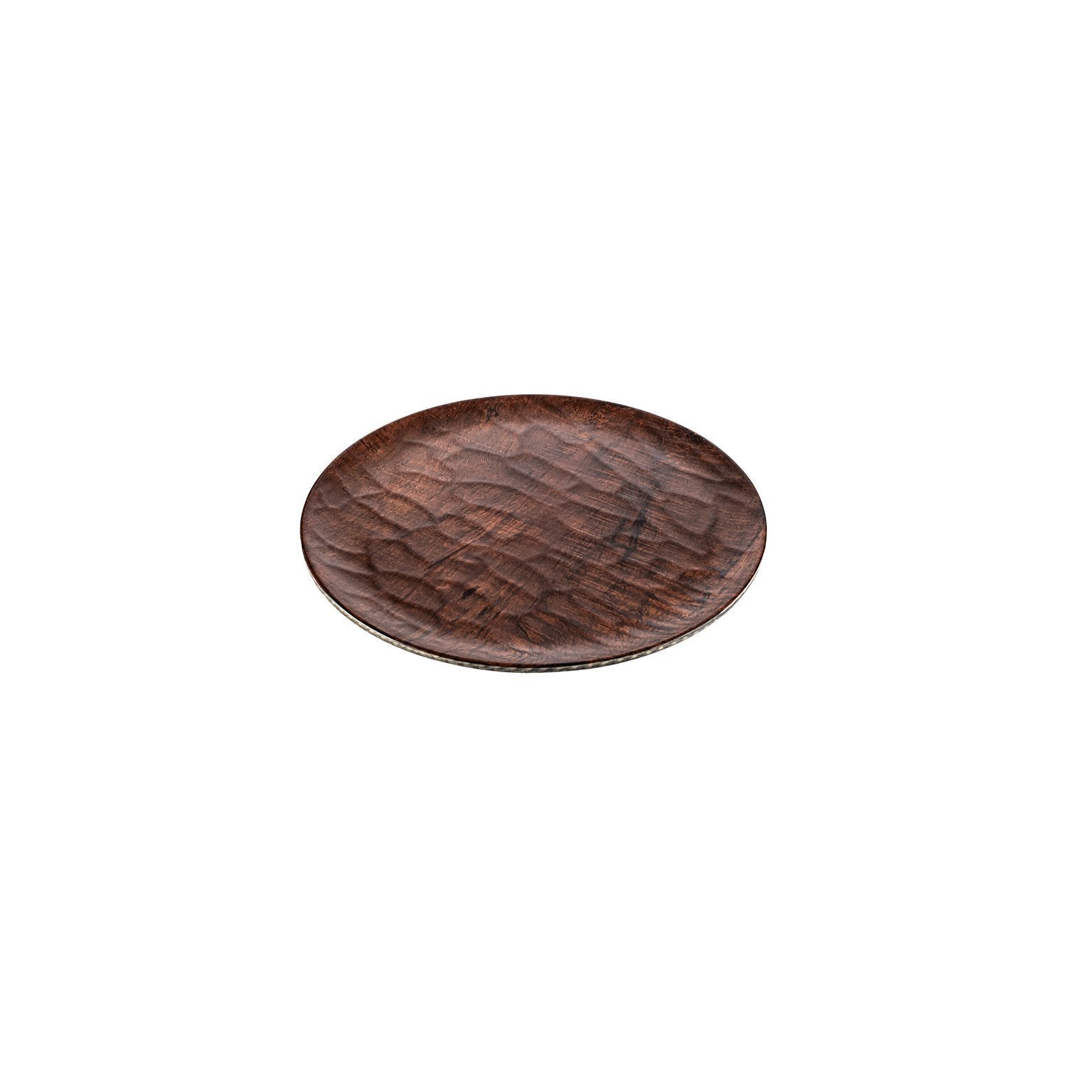 Turgla EcoGrain dia.11" Round Brown Composite Plate (Set of 2)