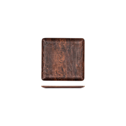 Square Brown Composite Plate8.75" x 8.75" (Set of 4)