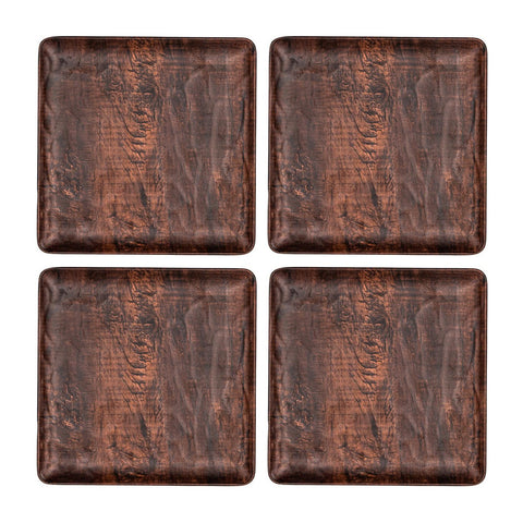 Square Brown Composite Plate8.75" x 8.75" (Set of 4)