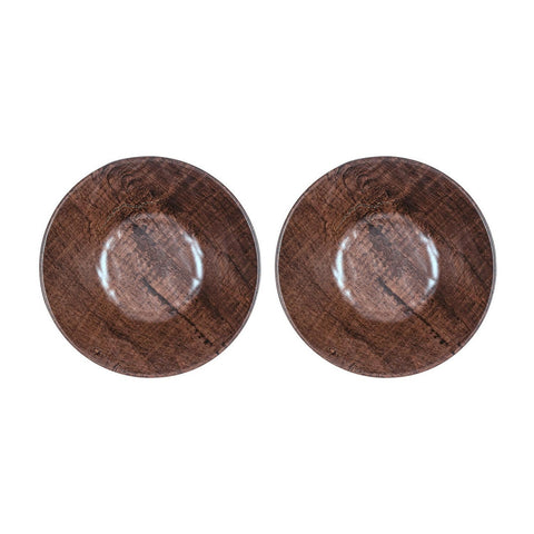 Round Brown Composite Bowldia.7.5" h:2.25" 32 oz. (Set of 2)