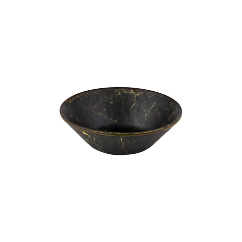 Turgla EcoGrain dia.10.5" h:3" 2.35 qt. Round Black Composite Bowl (1 each)