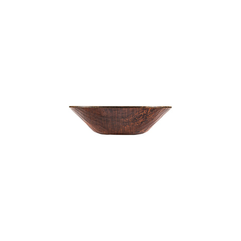 Round Brown Composite Bowldia.10.5" h:3" 2.35 qt.