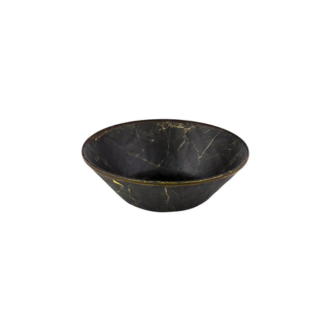 Turgla EcoGrain dia.15.75" h:4.25" 7 qt. Round Black Composite Bowl (1 each)