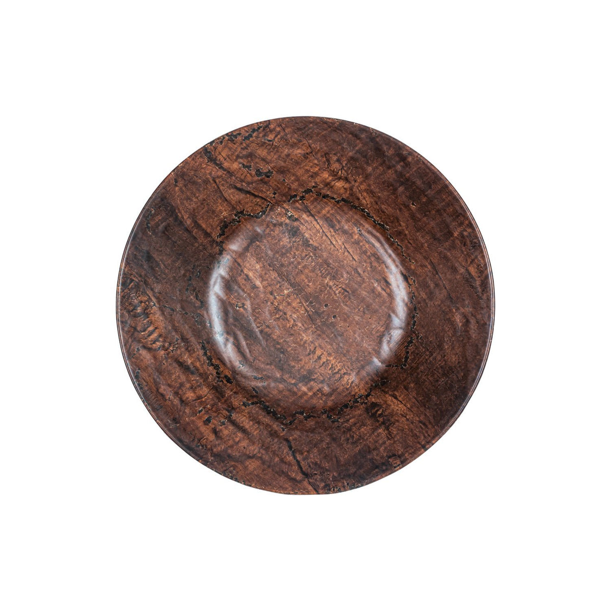 Turgla EcoGrain dia.15.75" h:4.25" 7 qt. Round Brown Composite Bowl (1 each)