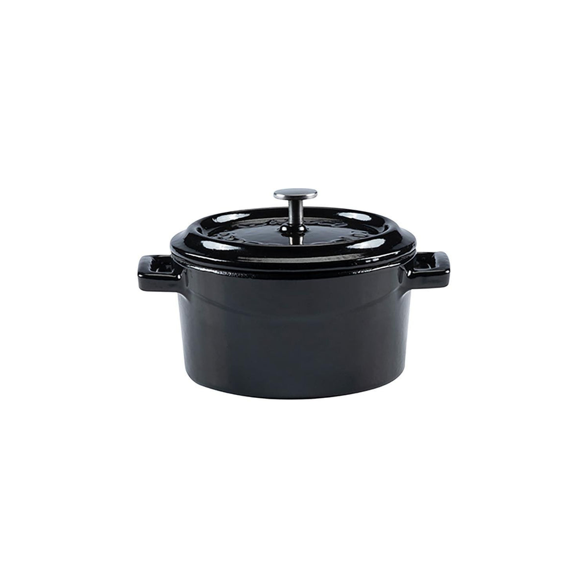 Turgla Cast Iron dia.4" h:2" 13 oz. Round Black Cast Iron Dutch Oven (1 each)