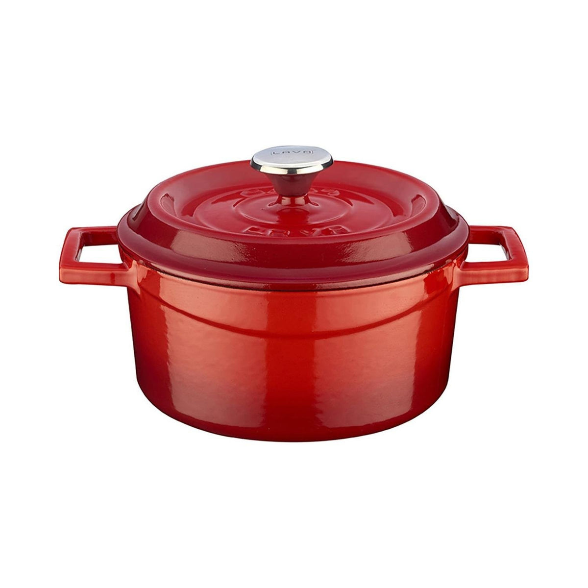 Turgla Cast Iron dia.5" h:2.5" 18 oz. Round Red Cast Iron Dutch Oven (1 each)