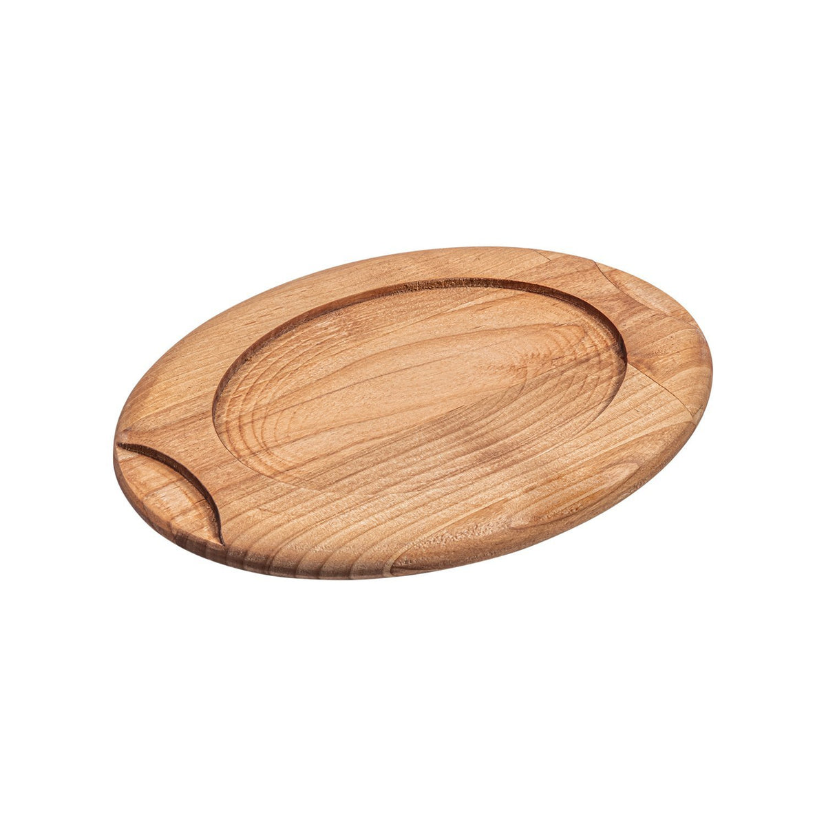 Turgla Wood 11" x 8.25" x h:0.75" Oval Brown Wood Underliner (1 each)