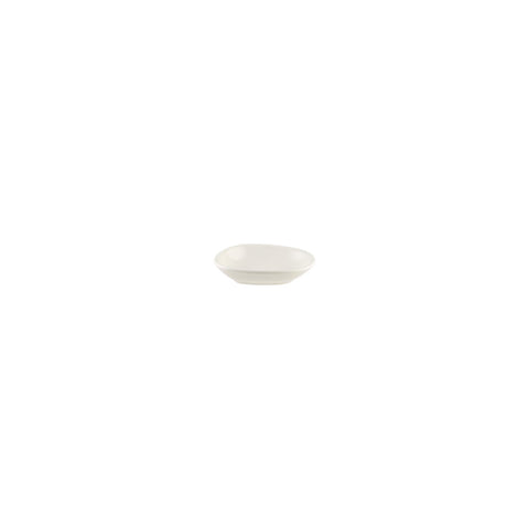 Bonna China Flow 4" x 3" x h:0.75" 1 oz. Organic Warm White Porcelain Bowl (Set of 4)